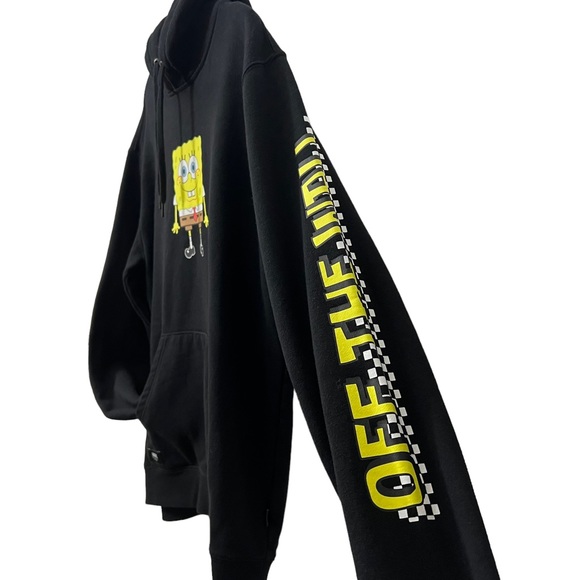 Vans x SpongeBob SquarePants  Pullover  Hoodie "OFF THE WALL" Black Men's LARGE - Picture 5 of 11
